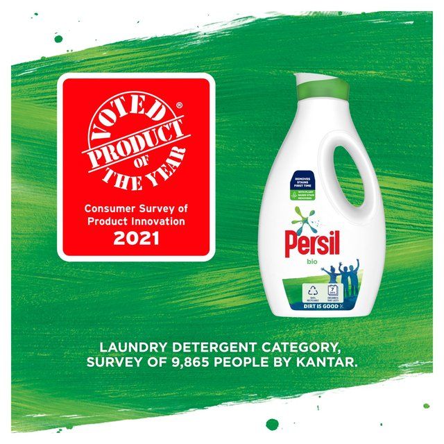 Persil Laundry Washing Liquid Detergent Bio 53 Washes 1.431L