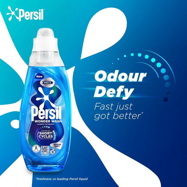 Persil Wonder Wash Odour Defy Laundry Detergent 31 Wash 837ml
