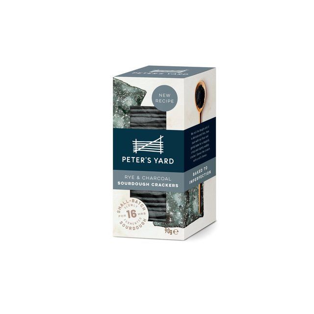 Peter's Yard Rye & Charcoal Sourdough Crackers 90g