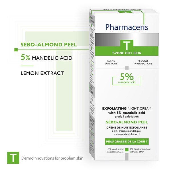 Pharmaceris T Sebo Almond Peel 5% Night Cream