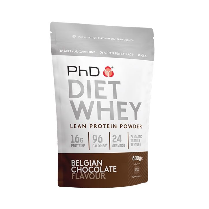PhD Diet Whey Powder Strawberry Delight 600g Belgian Chocolate