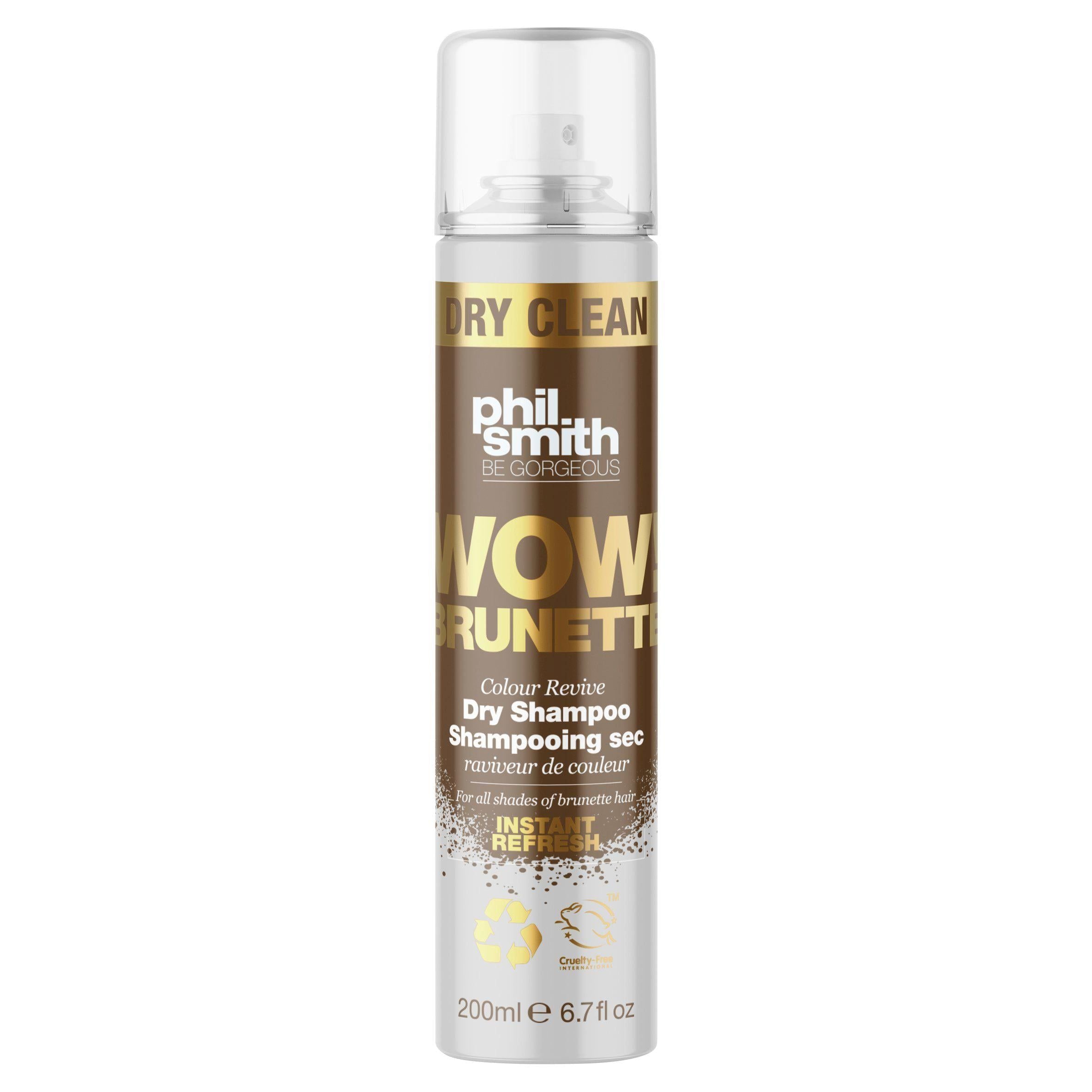 Phil Smith Wow! Brunette Colour Revive Dry Shampoo 200ml