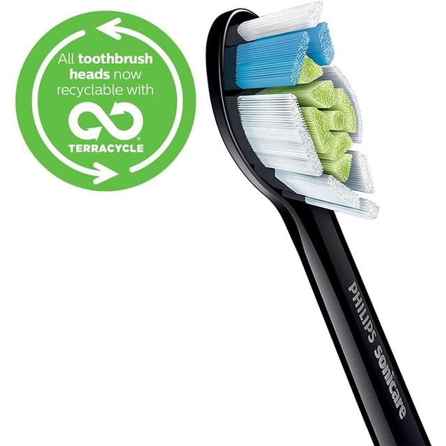 Philips Sonicare Optimal White Toothbrush Heads Black 4 per pack