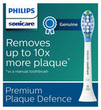 Philips Sonicare Premium Plaque Defence BrushSync Enabled Replacement Brush Heads - 4pk White HX9044/17