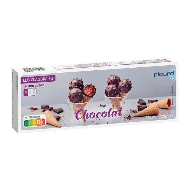 Picard Mini Chocolate Ice Cream Cones 10 per pack