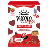 Piccolo Organic Kids Fruit Hearts Strawberry Apple Blackcurrant + Cherry 4 x 15g