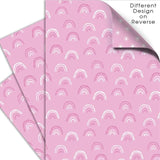 Pink Rainbow Double Sided Gift Wrap Sheets 3 per pack