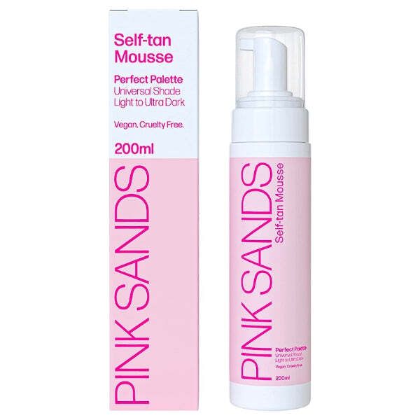 Pink Sands Tanning Mousse Light to Ultra Dark 200ml
