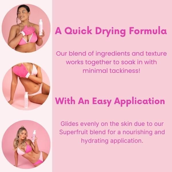 Pink Sands Tanning Mousse Light to Ultra Dark 200ml