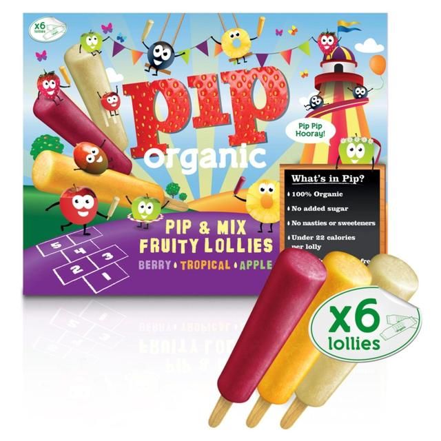 Pip Organic Pip & Mix Fruity Organic Lollies 6 x 40ml