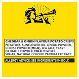 Pipers Lye Cross Cheddar & Onion Sharing Bag Crisps 150g
