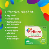Piriteze Hayfever & Allergy Relief Antihistamine Cetirizine 14 per pack