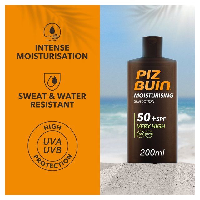 Piz Buin Moisturising SPF 50 Sun Lotion 200ml