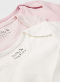 Plain Pink Long Sleeve Bodysuits 5 Pack Up to 3 mths