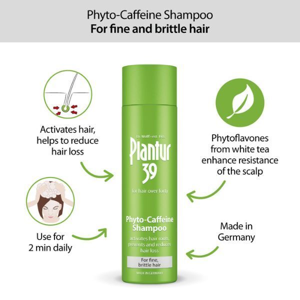 Plantur 39 Caffeine Shampoo For Fine Brittle Hair 2x 250ml
