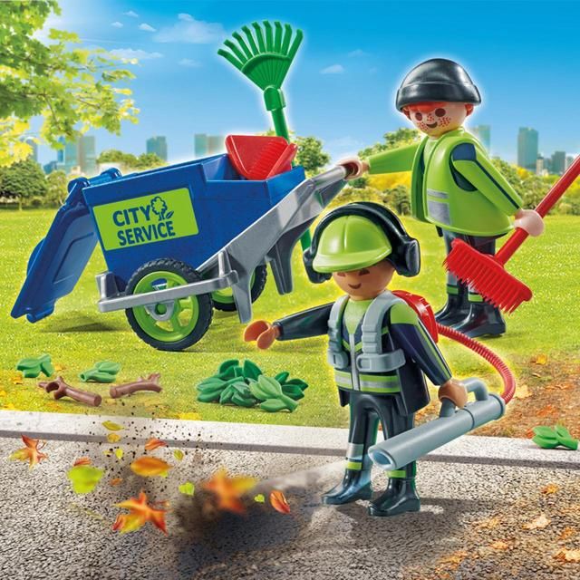 Playmobil 71434 City Life Street Cleaning team