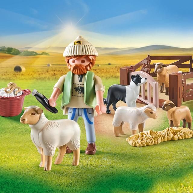 Playmobil 71444 Country Young Shepherd with Flock of Sheep