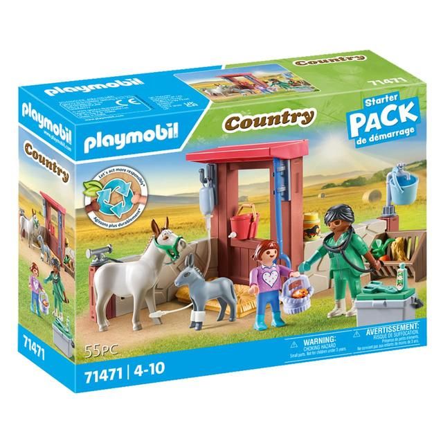Playmobil 71471 Country Farmyard Veterinarian Starter Pack