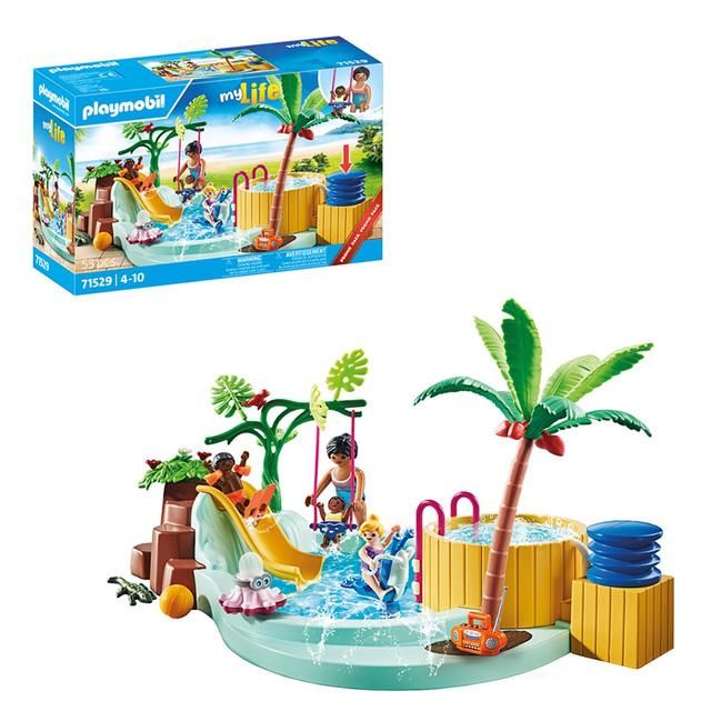 PLAYMOBIL 71529 My Life Children's Pool with Whirlpool Promo Pack