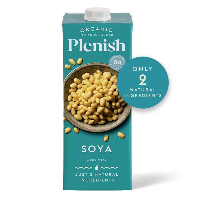 Plenish Organic Soya Unsweetened Drink Long Life 1L