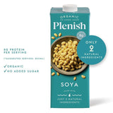 Plenish Organic Soya Unsweetened Drink Long Life 1L