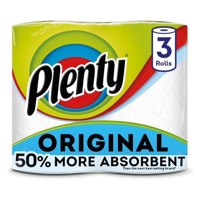 Plenty Original Kitchen Roll 3 per pack