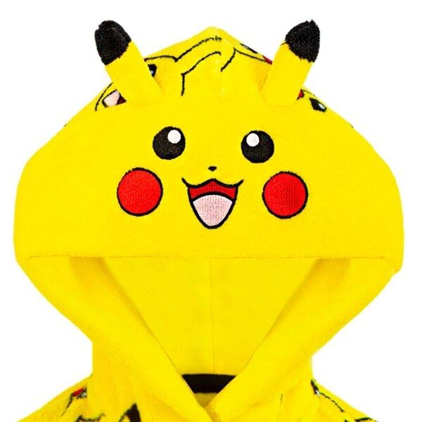 Pokemon Kids Pikachu Front Pocket Robe (4-5 Years)