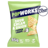 PopWorks Sour Cream & Onion Popped Crisps Sharing Bag 85g