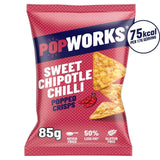 PopWorks Sweet Chipotle Chilli Popped Crisps Sharing Bag 85g