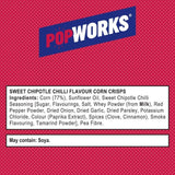 PopWorks Sweet Chipotle Chilli Popped Crisps Sharing Bag 85g