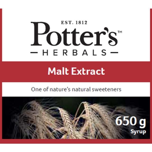 Potters Herbals Malt Extract Natural Sweetener Liquid 650g