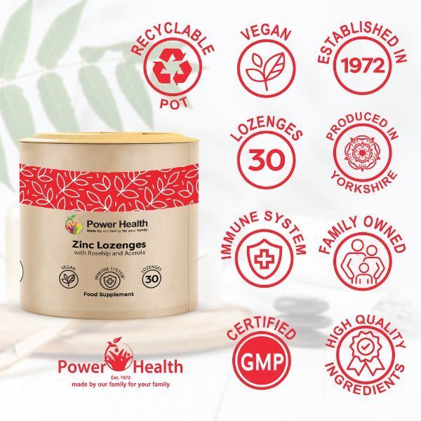 Power Health Oral Zinc 25mg (3.5 Elemental) Lozenges - 30s
