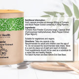 Power Health Turmeric 500mg & Black Pepper Capsules - 30s