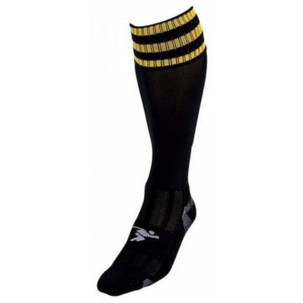 Precision Adult Pro Football Socks (7-11) Black/Gold / 1EA