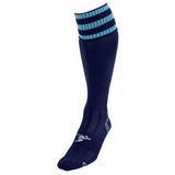 Precision Adult Pro Football Socks (7-11) Navy/Sky Blue / 100.0G