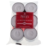 Price's Candles 10 Hour Maxi Tealights 12 per pack