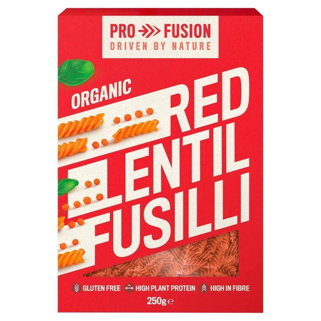 Profusion Organic Protein Red Lentil Fusilli 250g
