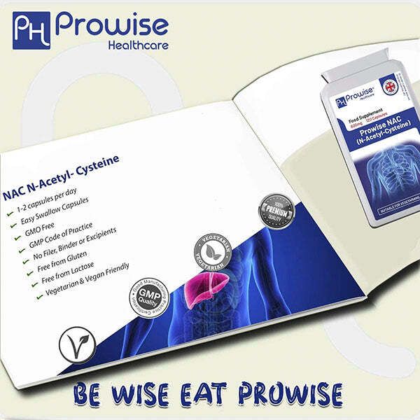 Prowise NAC N-Acetyl- Cysteine 600mg 120 Vegan Capsules