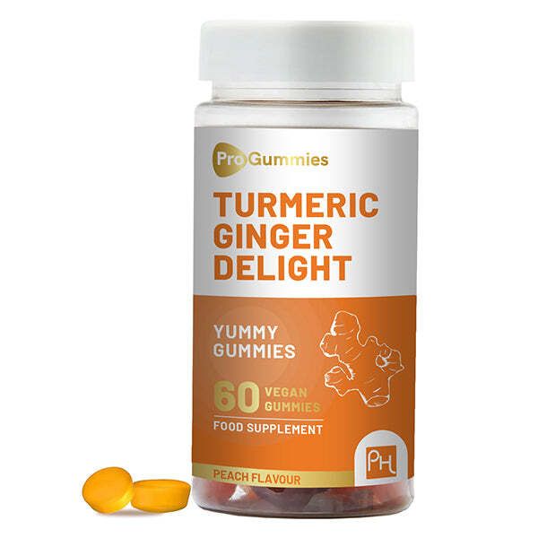 Prowise Turmeric & Ginger Gummies 60 Gummies Peach Flavour