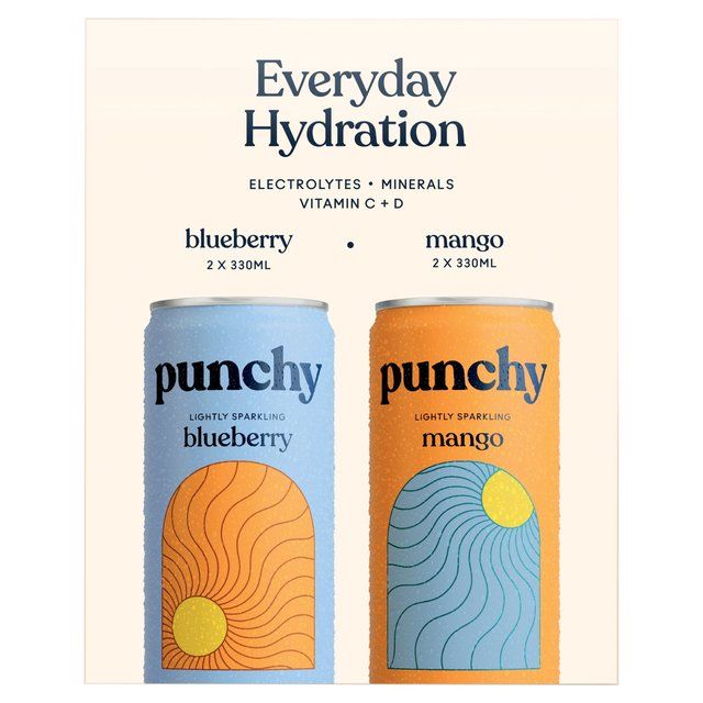 Punchy - Everyday Hydration mixed pack 4 x 330ml