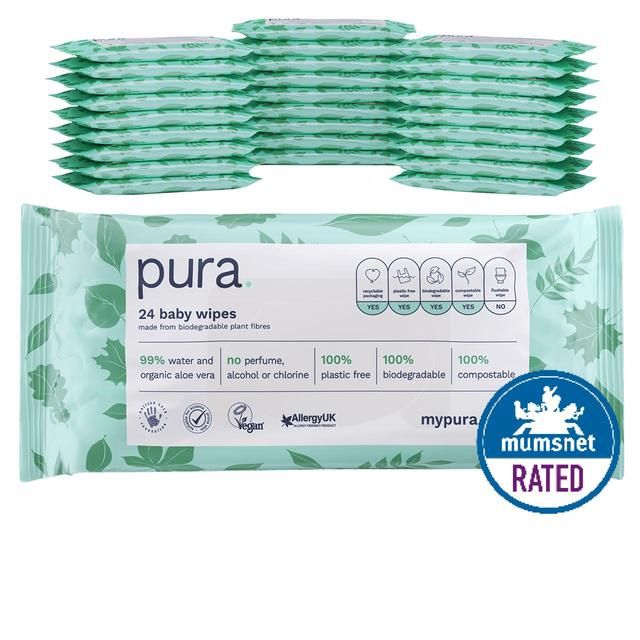 Pura Eco Baby Wipes Multipack 24 x 28 per pack