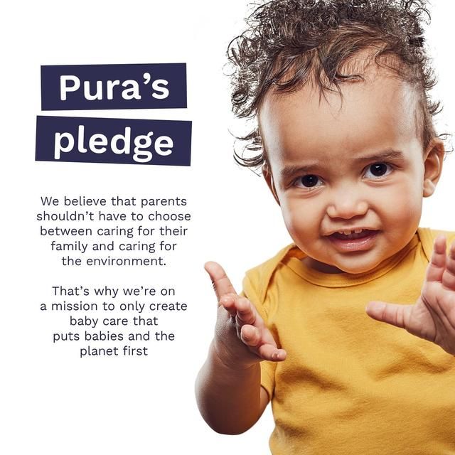 Pura Plastic Free Baby Wipes 12 x 60pk 12 x 60 per pack