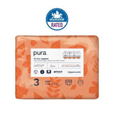 Pura Premium Eco Baby Nappies, Size 3 (4-9kg) 33 Nappies