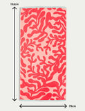 Pure Cotton Coral Beach Towel