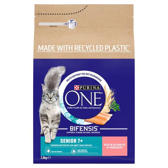 Purina One Senior 7+ Salmon Dry Cat Food 2.8kg