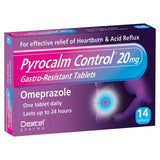 Pyrocalm Control Omeprazole Heartburn Tablets 14 per pack