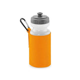 Quadra Water Bottle And Fabric Sleeve Holder Orange
