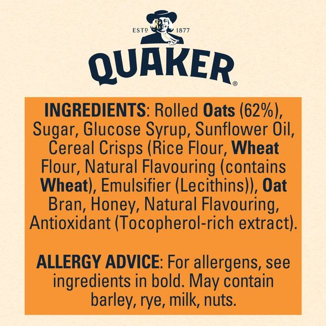 Quaker Oat Granola Golden Crunch Cereal 500g