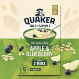 Quaker Oat So Simple Apple & Blueberry Porridge Sachets Cereal 10 per pack
