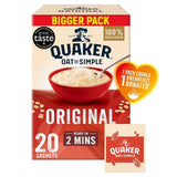 Quaker Oat So Simple Family Pack Original Porridge Sachets Cereal 20 per pack